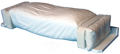 Front angled  view of medical grade adjustable pillow